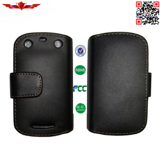 Buy 100% Qualify PU Flip Wallet Leather Cover Cases For Blackberry 9360 at wholesale prices