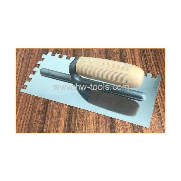 plastering trowel with stainless steel wooden handle HW02251
