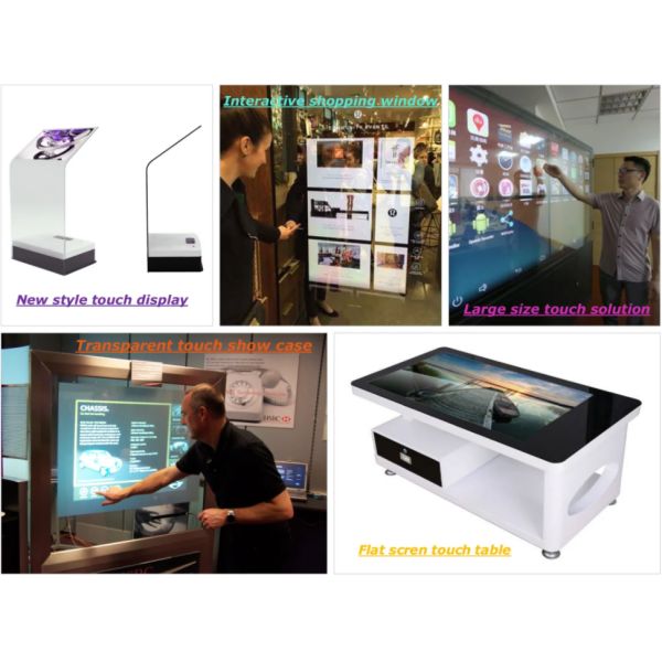52 Inch Nano Multi Touch Film Transparent Waterproof Dustproof