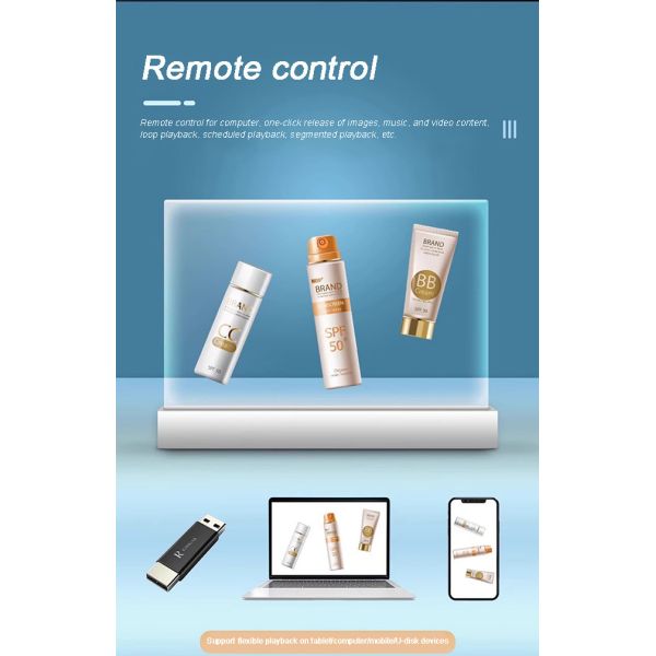 Ultra HD Transparent OLED Signage 21.5" See Through OLED Screen