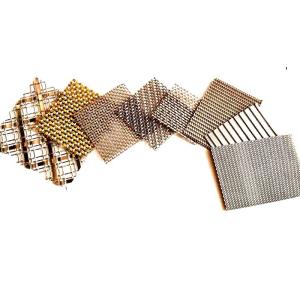 Facade Cladding Architectural Mesh Railing Infill Panels Warp Pitch 105 X 15MM