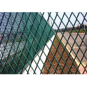 Diamond Hole Expanded Metal Sheet , Hot Dipped Galvanized Construction Expanded