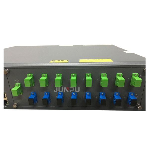 Quality 8 Port 21dbm Optical Amplifier FTTH Wdm Combiner With 2 Power Supply for sale