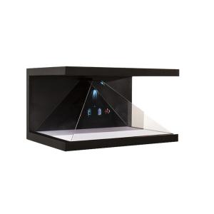 50 Degree Holographic Glass Screen Pyramid Holographic Showcase 270