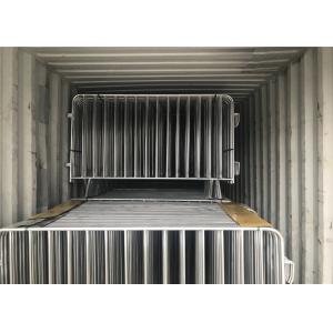 Quality Hot Dipped Galvanized Crowd Control Barriers 1090mm x 2500mm 14 microns hdg pre-galvanized cold zinc painted at welds for sale