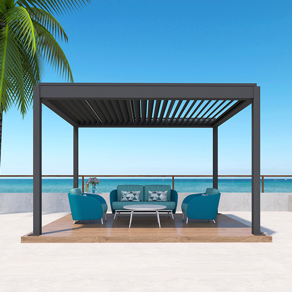 Buy Expand Your Business Outdoors | Metal Pergola with Retractable Roof at wholesale prices