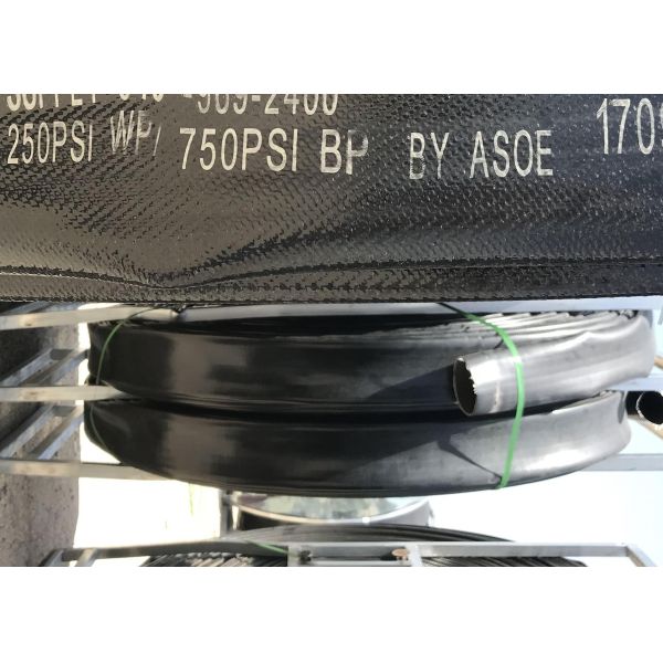 Buy ASOE Flexible 250PSI 17BAR 100mm Hydraulic Rubber Hose at wholesale prices