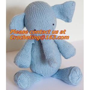 Handmade new style pure color crochet mou, Crochet Stuffed Toy Doll,knitting
