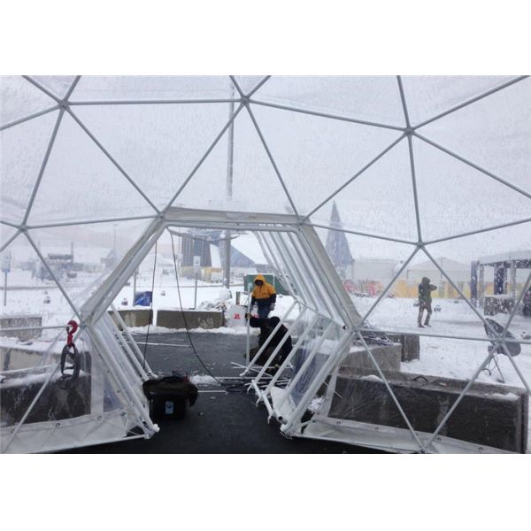Semi - Permanent 10m Diameter Geodesic Dome Tent Party Steel Structure For Gathering