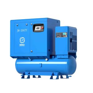 Industrial Combined Screw Compressor Air / Water Cooling Customized