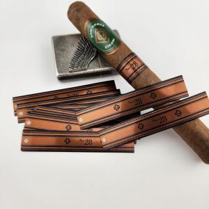 Brown Cigar Label Printing Eco-Friendly Embossed Handmade Custom Business