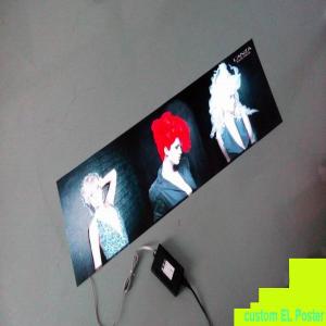 super cool custom hair salon glow el poster, animation advertising panel