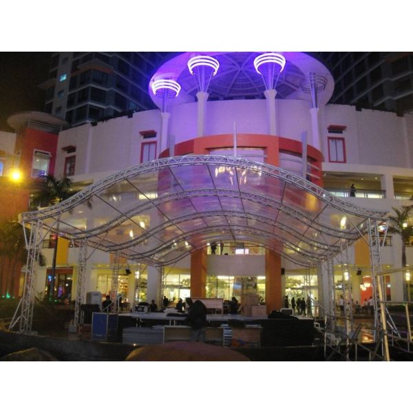 Heavy Duty Aluminum Stage Truss System With PVC Material Tent , stage lighting
