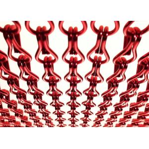 Double Hook Chain Door Fly Screen Chain Link Mesh Curtains 90*210cm 100*200cm