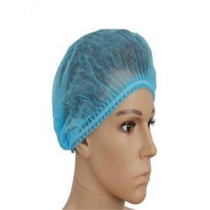 Disposable Surgical Head Covers / Disposable Bouffant Caps Double Elastic String