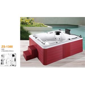 Modern Design Acrylic Freestanding Hydromassage Bathtub With Integrated LED