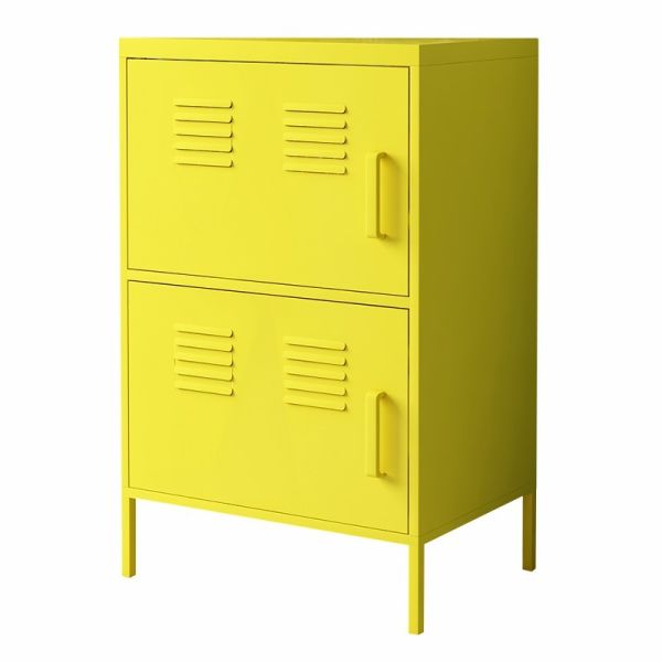 Buy High Stand Leg Two Doors Vertical Steel Half Height Locker Cabinet For Home at wholesale prices