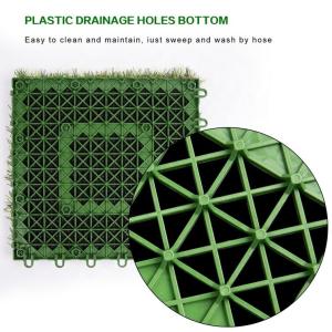 Puzzle artificial grass Suspension artificial grass tile Turf