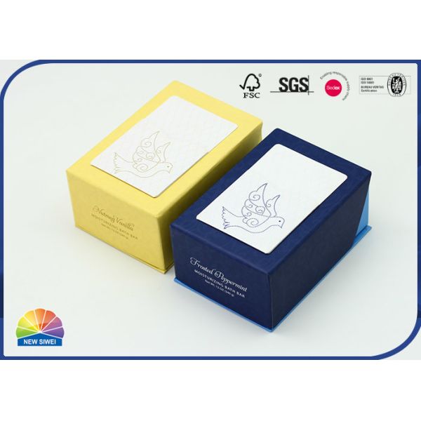 Buy Soap Rigid Cuboid Structure Hinged Cardboard Box For Balm at wholesale prices
