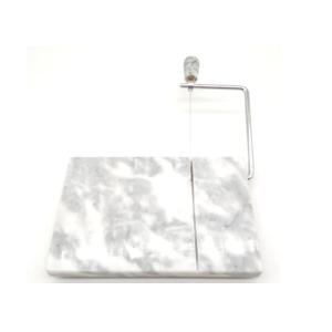 Anti Slip Round Feet 20x13cm 5" Marble Cheese Slicer