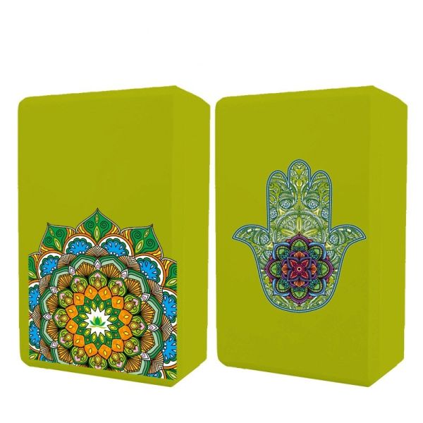 Printed Fitness Pilates Exercise EVA Gym Yoga Block