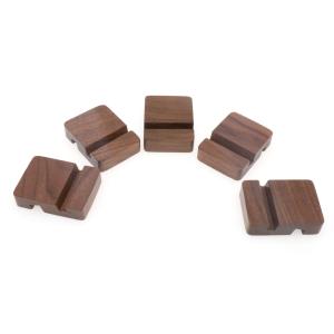 Walnut wooden cell phone stand Wooden Desktop Mobile Phone Holder