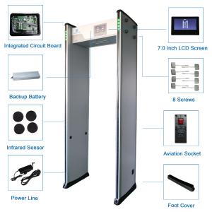 High sensitivity 33 Zones Airport Walk Through Body Security Checking Door Frame