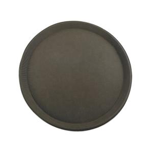 18 Inch Nonslip Round Plastic Tray Large Recycled Plates Rubber Serving Tray For