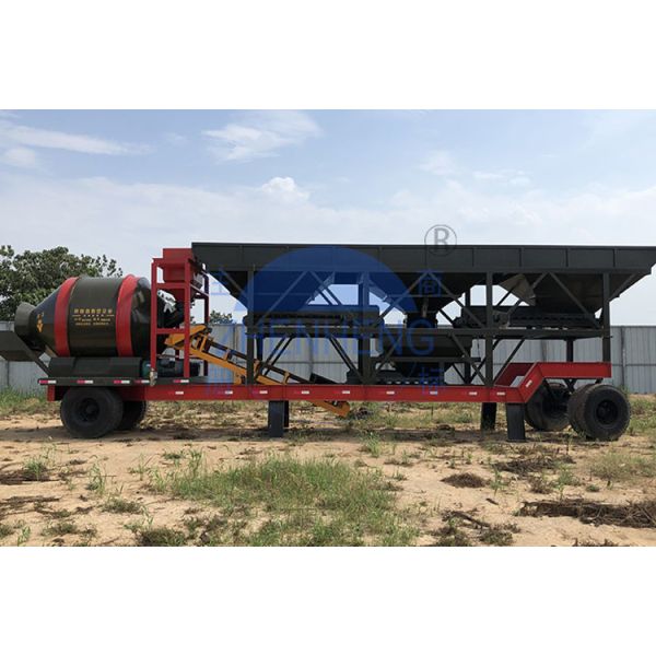 Buy 380V JZM1000 Mobile Concrete Equipment, 50 Cubic Meters / Hour Concrete Batching Plant at wholesale prices