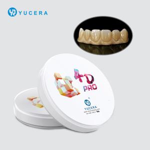 Quality Yucera 4D Pro Sintered Zirconia Blocks - Multi-layer Translucent B1 Color for Dental CAD/CAM Systems for sale
