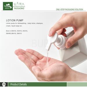 Liquid Soap Plastic Lotion Pump Customized Aluminum Lids Push