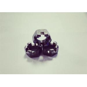 M20x1.5 Slotted Fine Thread Hex Nuts 17mm Thickness For Permanent Fixing