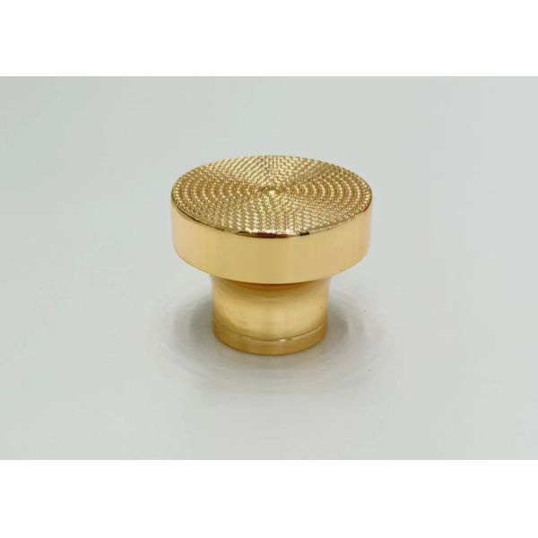 Durable And Elegant Gold Metal Perfume Cap For Branding And Personalization