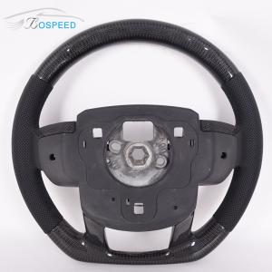 Black Carbon Fiber Land Rover Steering Wheel Alcantara Matte Black