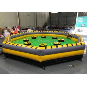 Meltdown Mechanical 8m Dia Total Wipeout Inflatable For Rotating Obstacles Games