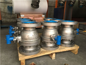 Buy Stainless Steel Flange RF Trunnion mounted Ball Valve 6" 300LB at wholesale prices