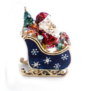Christmas Santa Metal Decorative Box