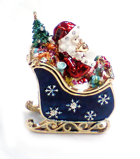 Buy Christmas Santa Metal Decorative Box at wholesale prices
