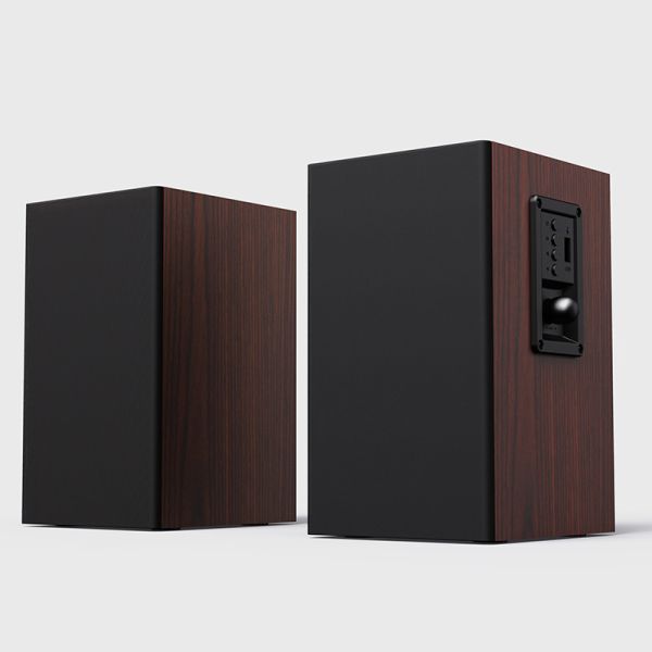 60Hz-20KHz Wood 2.0 Bookshelf Speakers 20Watt For Home Theater System