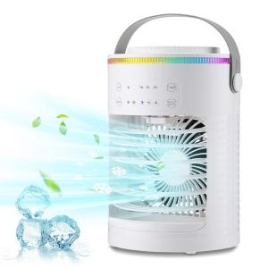Quality English Operating Language Table Fans Mini Air Conditioner for Water Cooling in Summer for sale