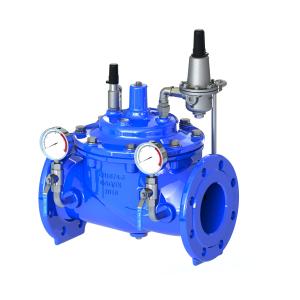Ductile Iron Pressure Reducing Control Valve With Stainless Steel Pilot
