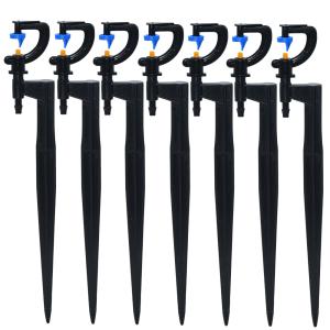 Quality 180 Degrees Irrigation Micro Sprinklers On 20cm Stake Watering Sprays for sale