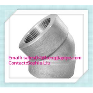 1/8''-4'' 45deg threaded elbow forged elbow