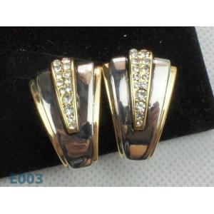 Quality 2012 fashion Zirconia Stud Earrings E003 with crystals at competitive price for sale