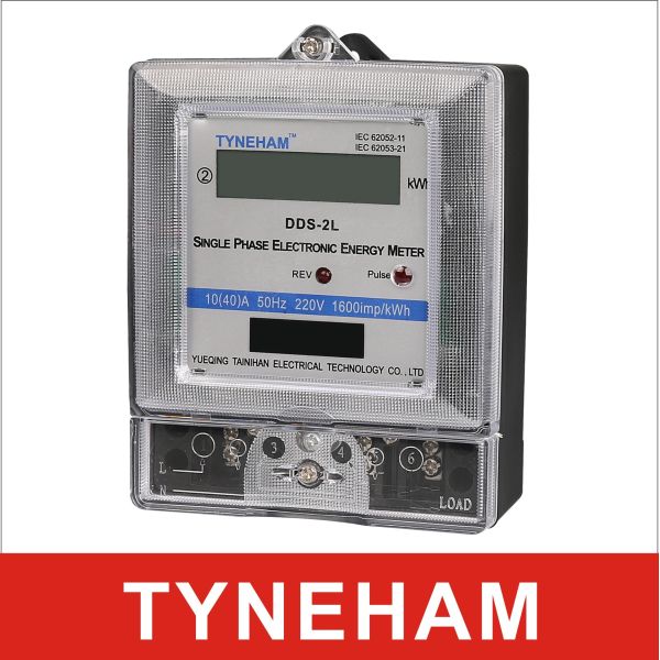 Transparent Cover 2 Wire Single Phase KWH Meter For Industrial Factory AC 220V