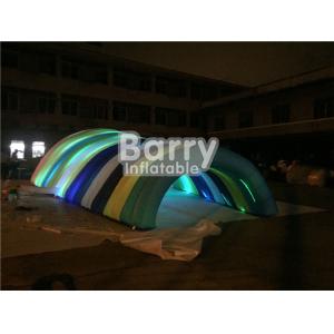 Waterproof White Inflatable Tent For Event , Customized Blow Up LED Tunnel Tent