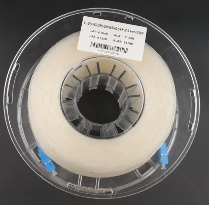 15m Optical Fiber Patch Cord 0.9mm Indoor Simplex Os2 SC LC Invisible