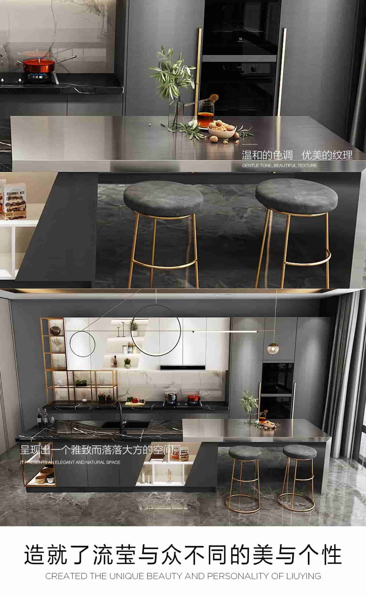 Moistureproof 321 Stainless Steel Kitchen Backsplash Cabinets Panel