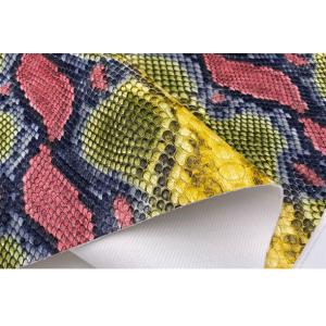 Snake Pattern Handbag PU Leather Printed Imitation Cotton Velvet
