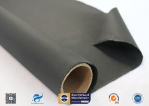 Quality 0.45mm High Temperature Black Silicone Coated Fiberglass Cloth Insulation Material for sale